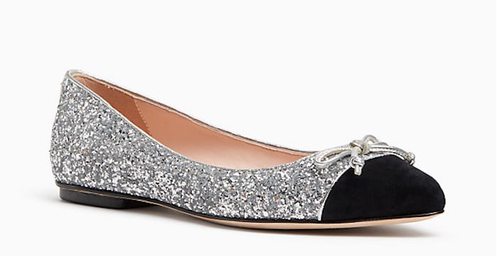 kate spade silver flats