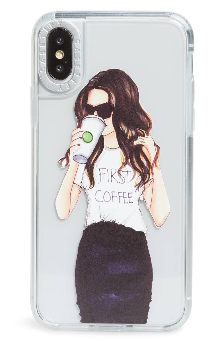 "Coffee First" Phone Case