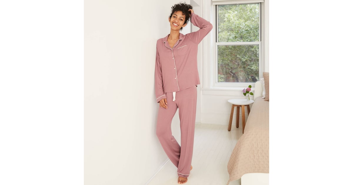 Stars Above Women's Beautifully Soft Notch Collar Top and Pants Pajama