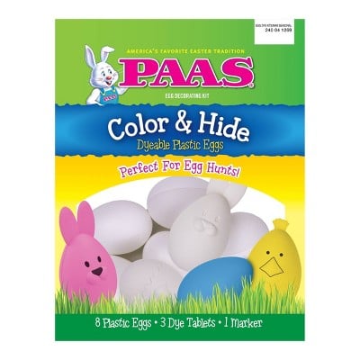Easter Color and Hide Dyeable Plastic Eggs