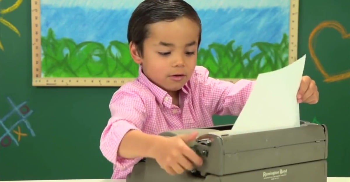 Kids React to Typewriters | PS Tech