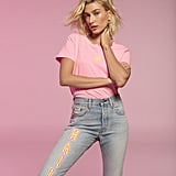 Hailey Baldwin x Levi s 501 Shorts The Patches on Hailey