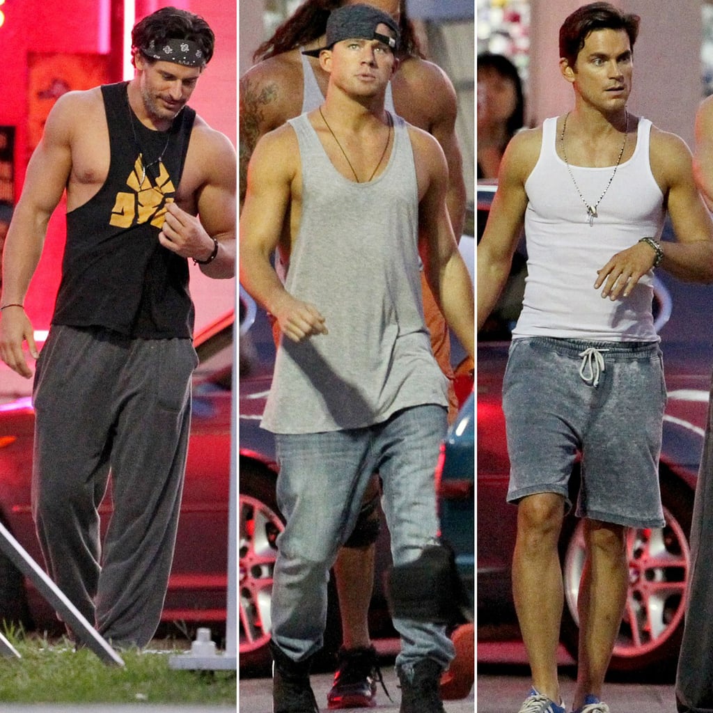 Channing Tatum and Matt Bomer on the Magic Mike XXL Set