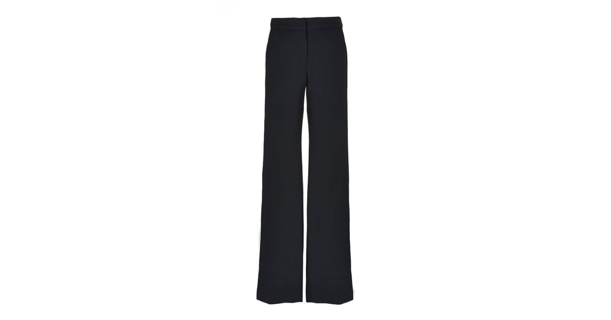 Tibi Anson Stretch Flared Pants | Michelle Obama Wearing Dress Over ...