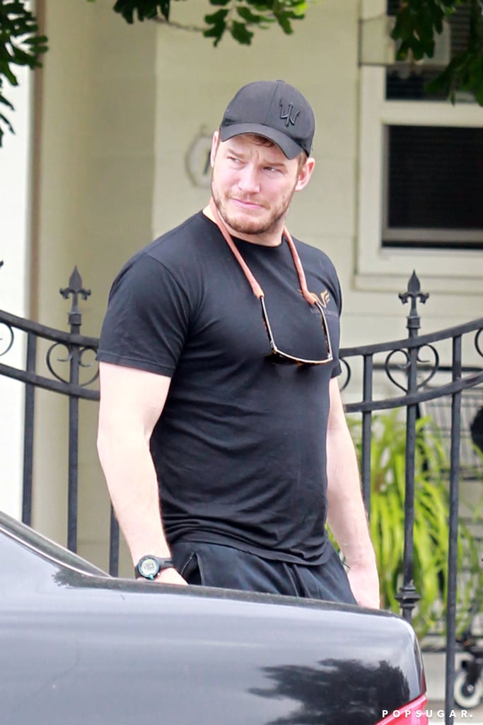 Chris Pratt Laughs After Trying to Jump Over a Wall