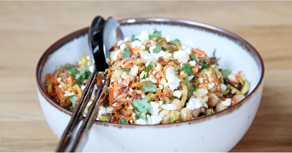 Carrot Chickpea And Feta Salad Popsugar Food