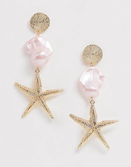 ASOS Design Starfish Earrings