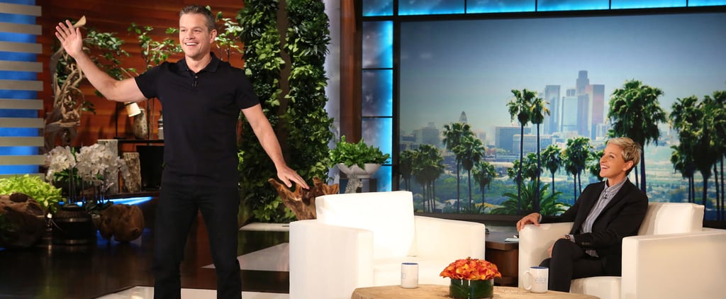 Matt Damon Dances on Ellen DeGeneres September 2015