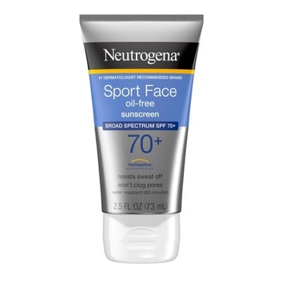 Neutrogena Sport Face Oil-Free Lotion Sunscreen With Broad Spectrum SPF 70+
