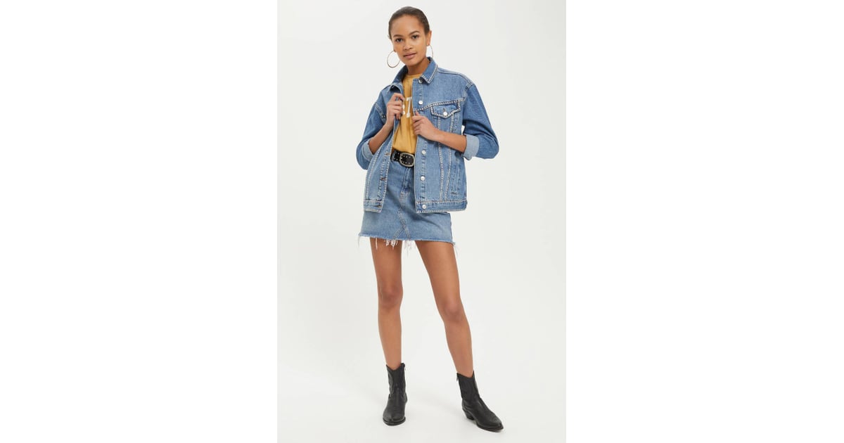 Topshop studded sale denim jacket