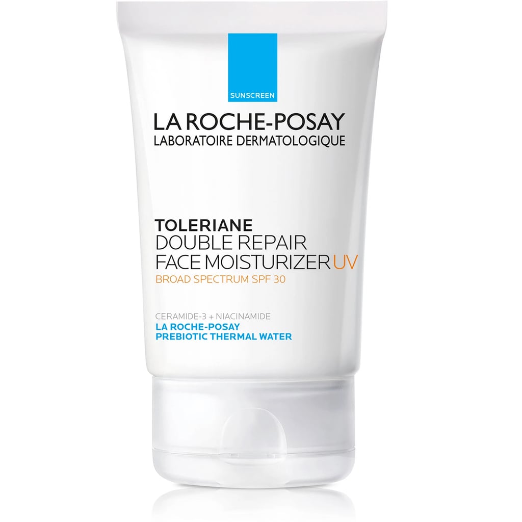 Best Moisturizer With SPF: La Roche-Posay Toleriane Double Repair UV SPF 30 Daily Facial Moisturizer</h2>                        <div>            <div>                <p>                                                                                                                                                                                                        <img alt=