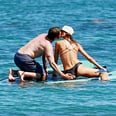 Gerard Butler Gets a Handful of His Mystery Brunette on the Beach