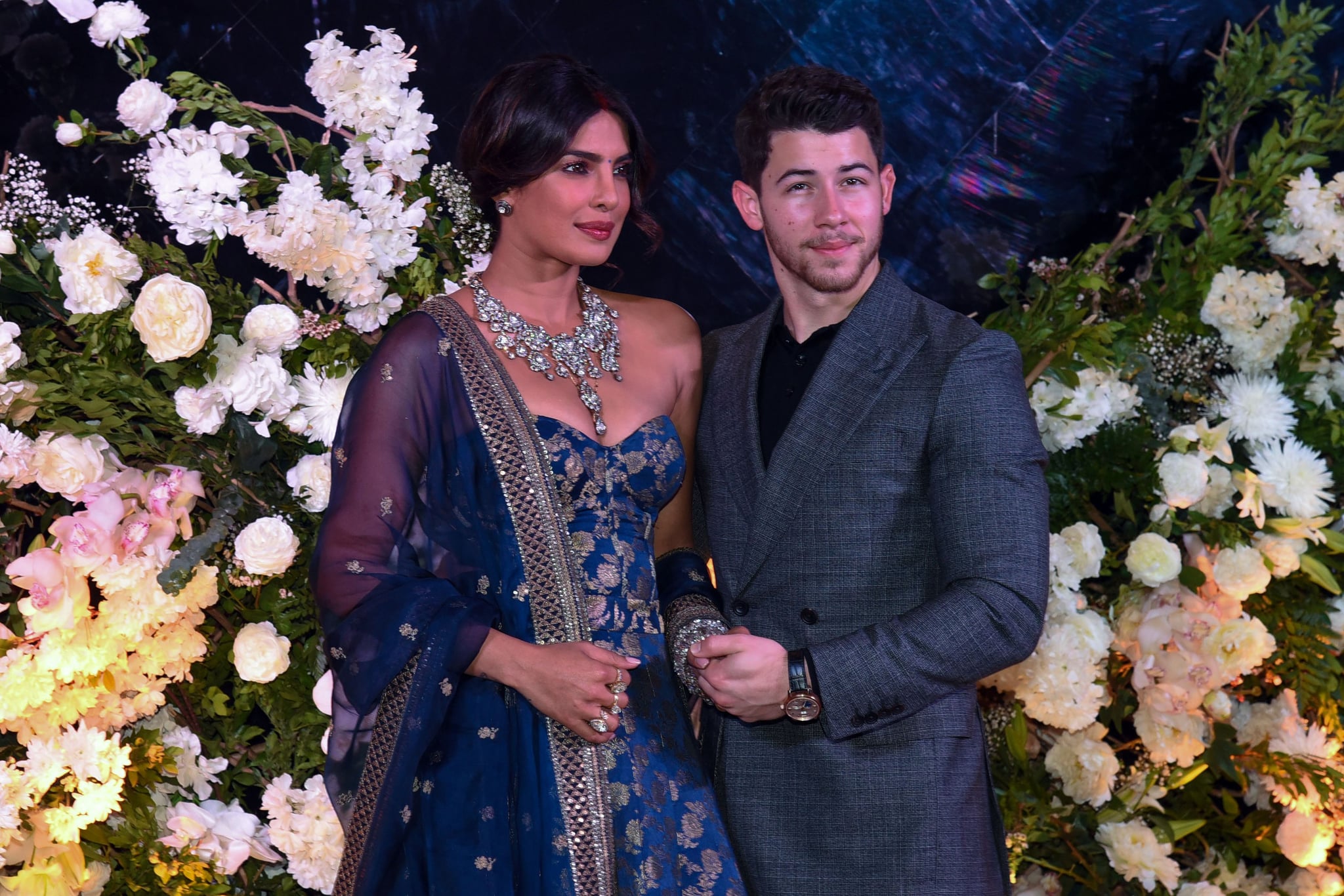 Nick Jonas And Priyanka Chopra S Mumbai Wedding Reception Popsugar Celebrity