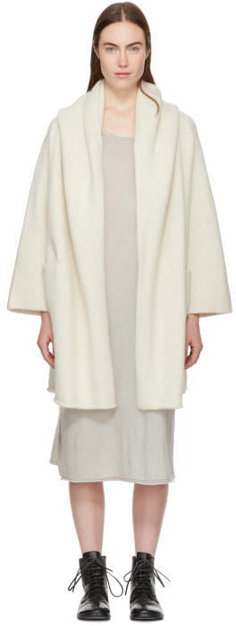 Lauren Manoogian White Capote Cardigan