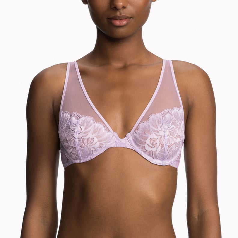 Savage X Fenty, Women's, Floral Lace Unlined Bra, Sheer lace Cups, Lace,  Underwire, Purple Lavender, 34A at  Women's Clothing store