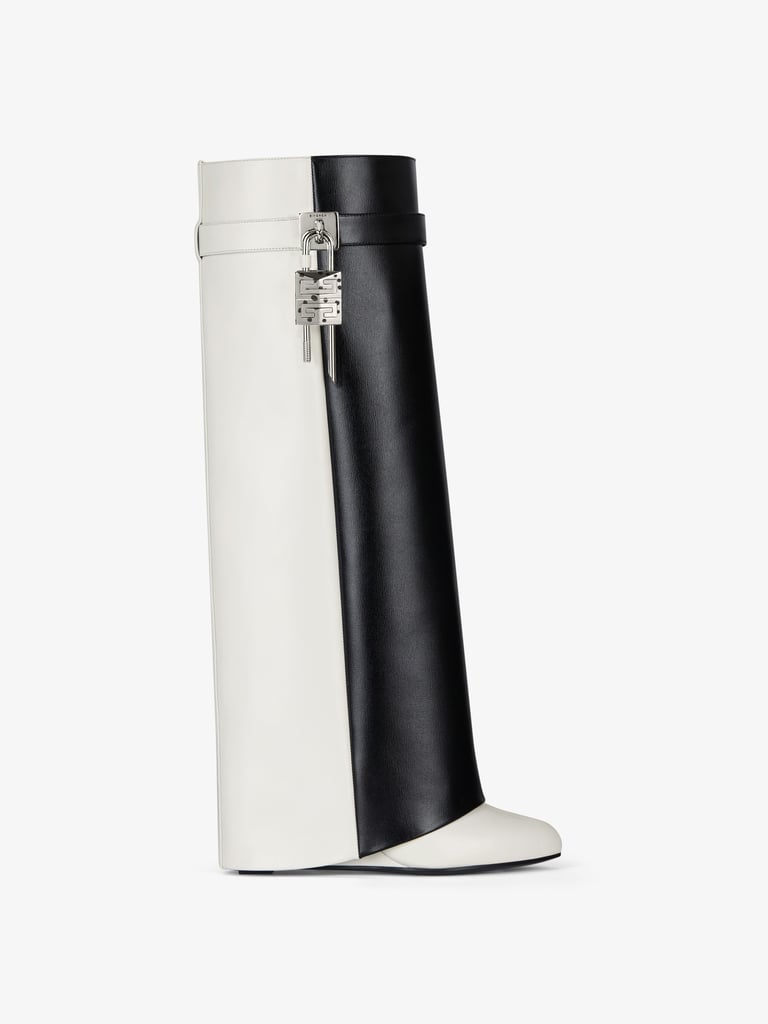 Givenchy Shark Lock Boots in Two Tone Leather