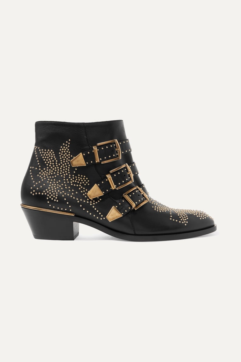 Chloé Susanna Studded Leather Ankle Boots