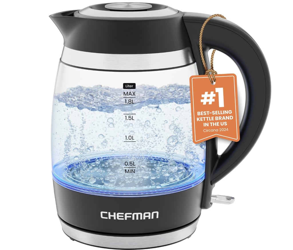 Chefman 1.8L 1500W Glass Electric Kettle