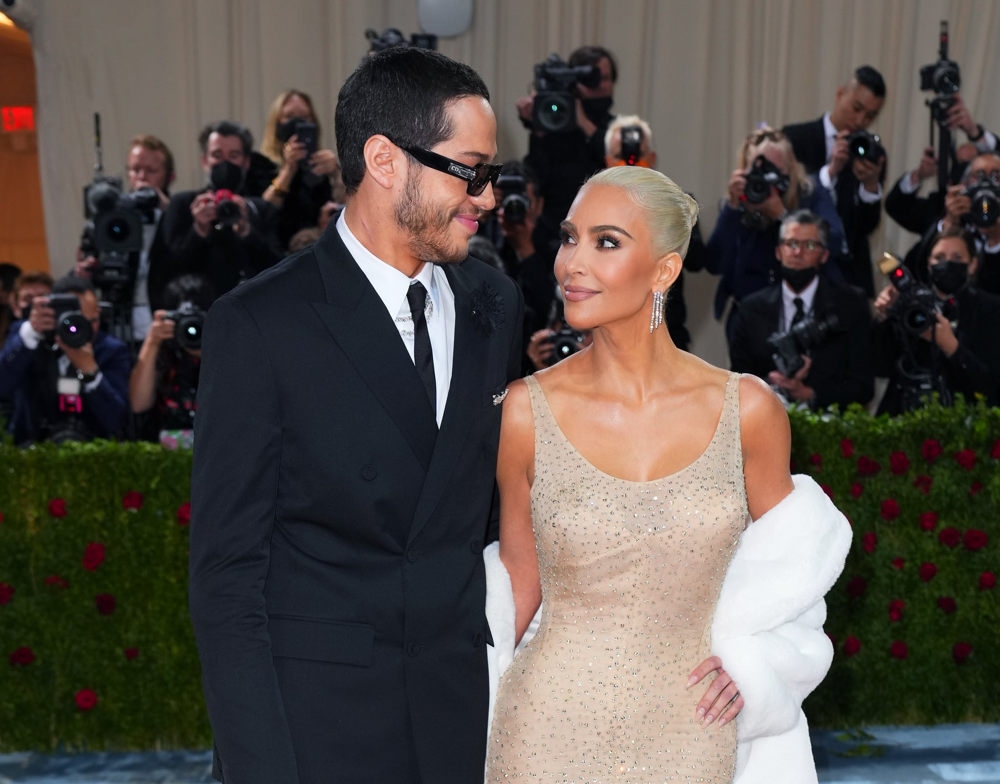 NEW YORK, NEW YORK - May 2: Pete Davidson and Kim Kardashian attend the 2022 Met Gala Celebration 