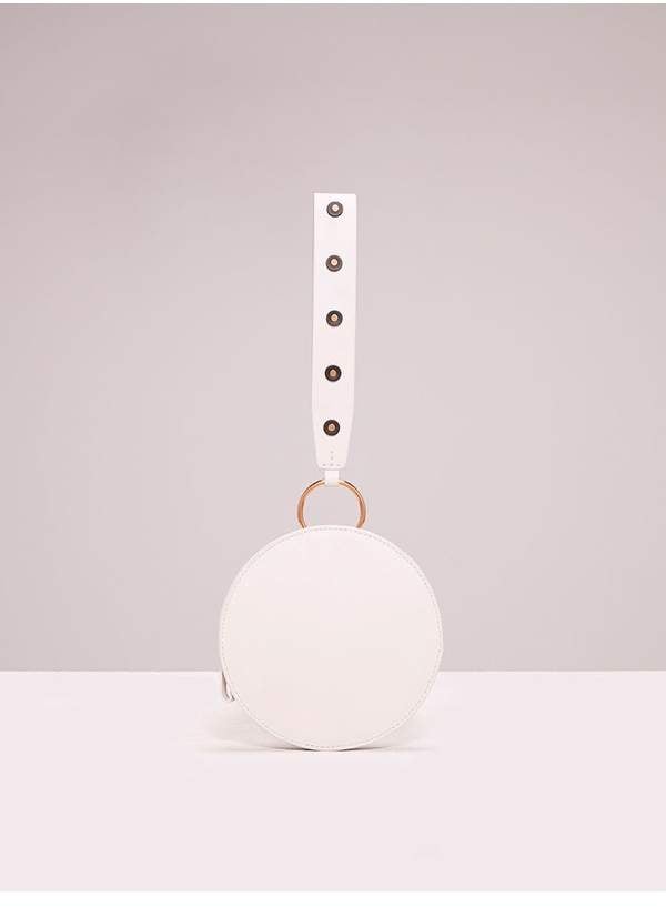 Diane von Furstenberg Studded Circle Wristlet