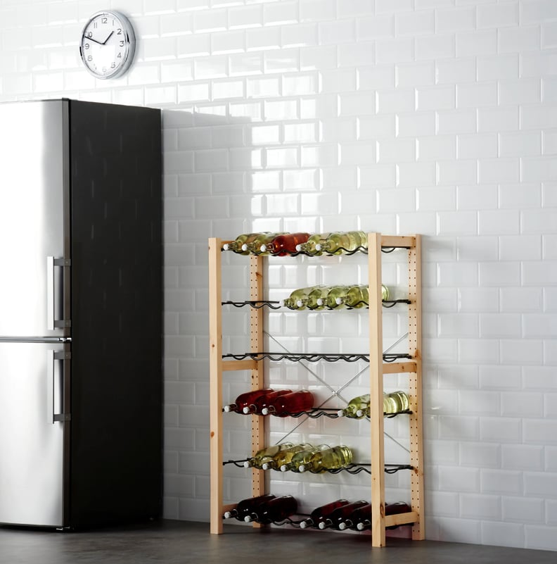 Ivar Shelving Unit With Bottle Racks