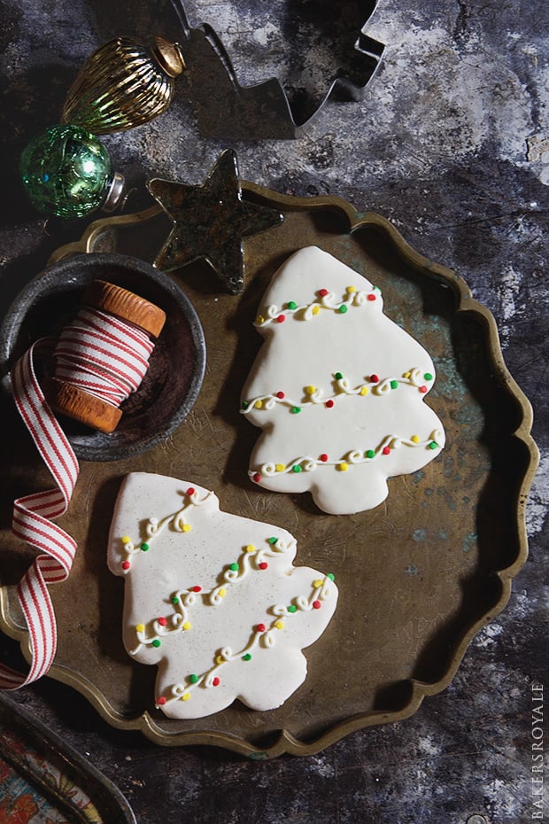 Decorated Christmas Tree Cookies