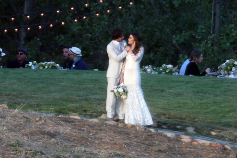 Nikki Matched Her Ivory Lacy Wedding Dress to Ian's Tux