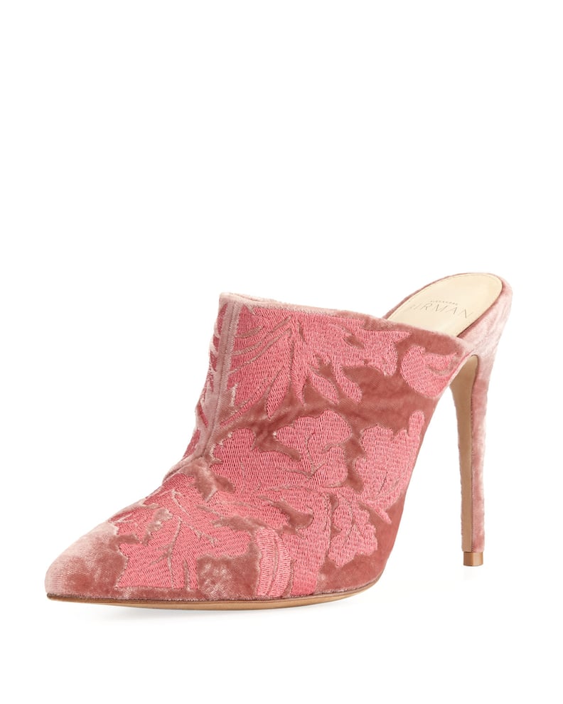 Alexandre Birman Regina Brocade Velvet Mule