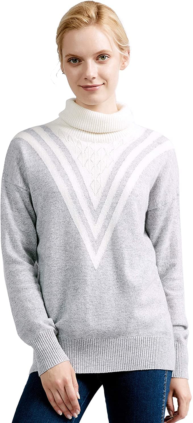 Kekebest Womens Warm Sweater,Irregular Solid Long Sleeve Turtleneck Knitted 2019 Winter Under 5 High-Necked 