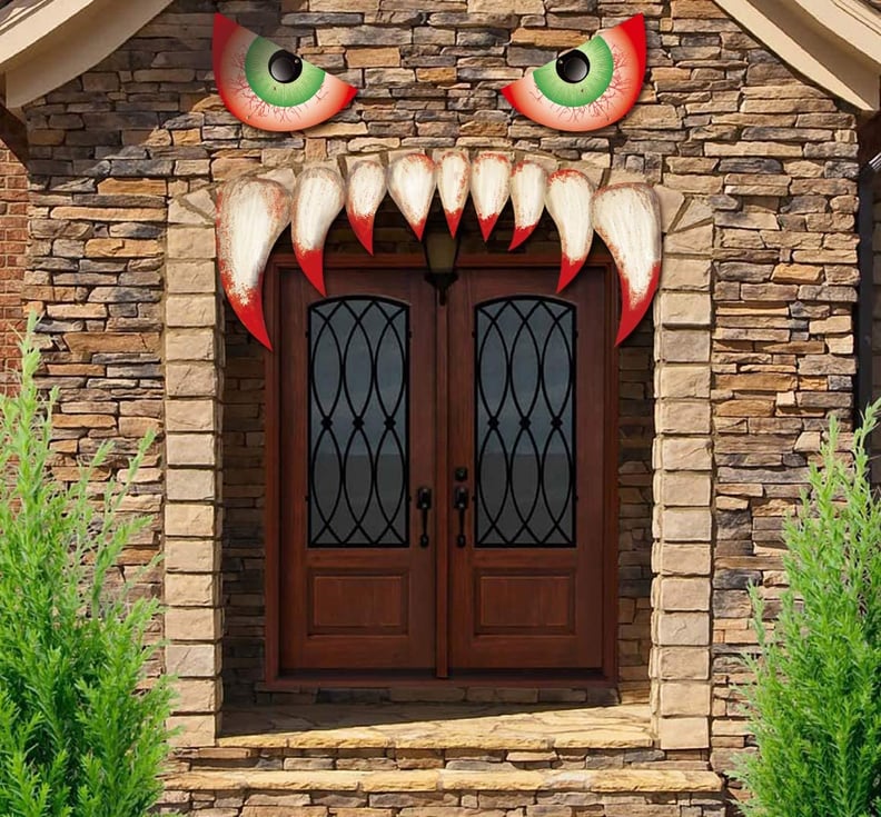For Entrances: Jollylife Halloween Decoration Garage Door Archway Monster Face
