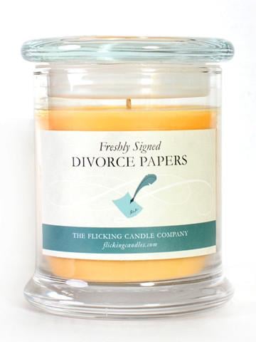divorce-paper-scented candle