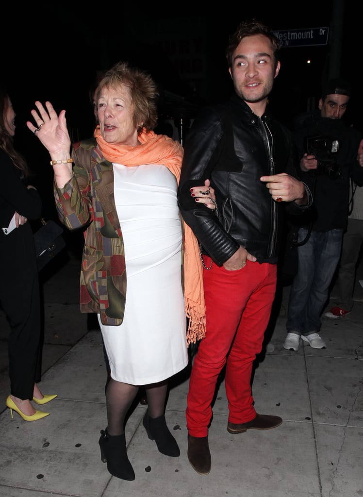 Ed Westwick and His Mom Out in LA March 2016 | POPSUGAR Celebrity