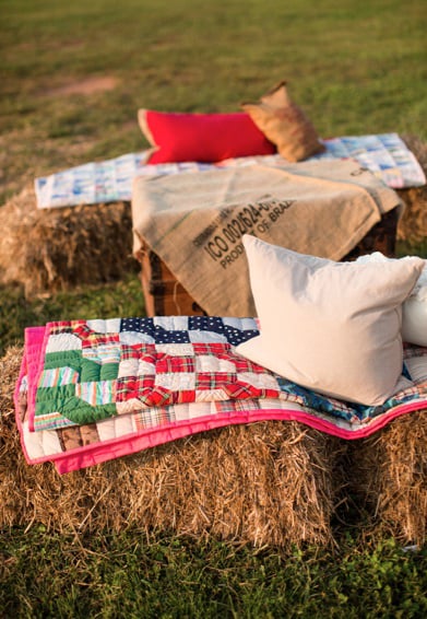 Hay Bale Seating