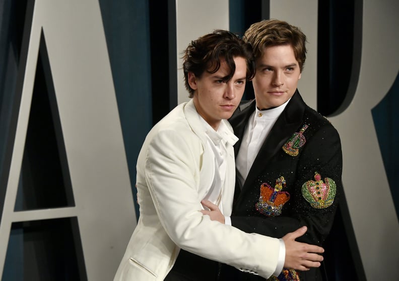 Cole Sprouse and Dylan Sprouse at the Vanity Fair Oscars Party 2020