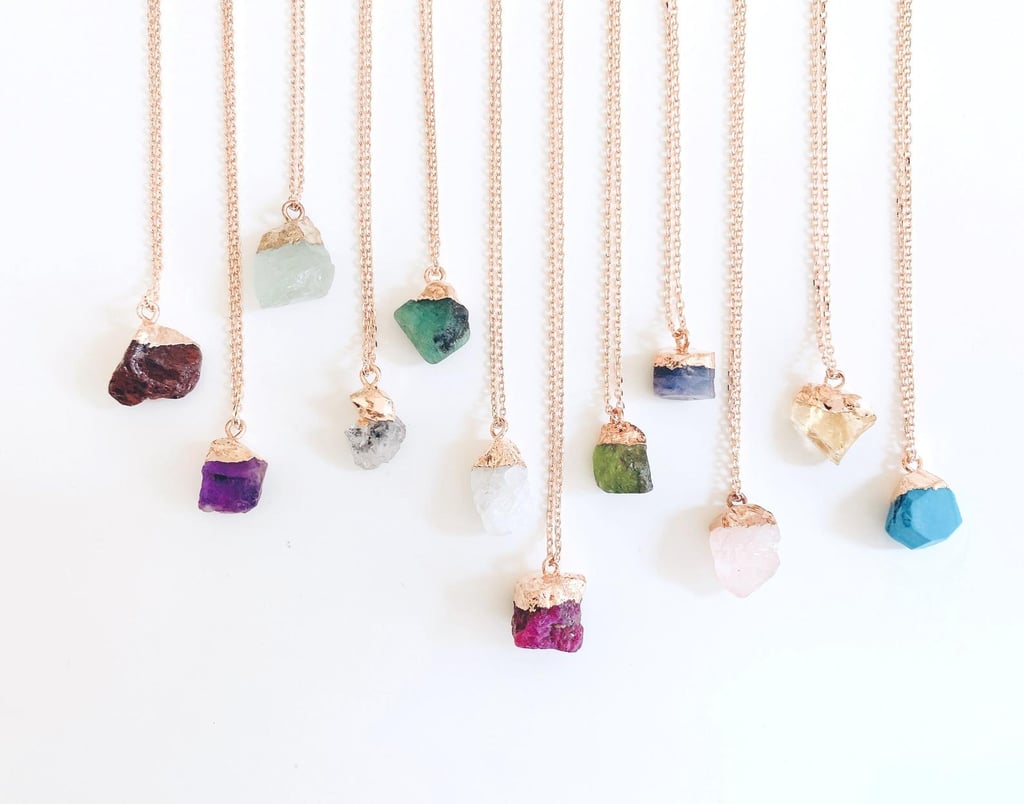 Something Unique: Personalized Raw Crystal Necklace