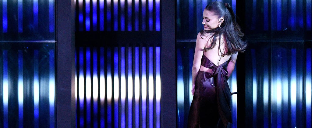 Ariana Grande Wears Wedding Ring With Rat & Boa Skirt Set