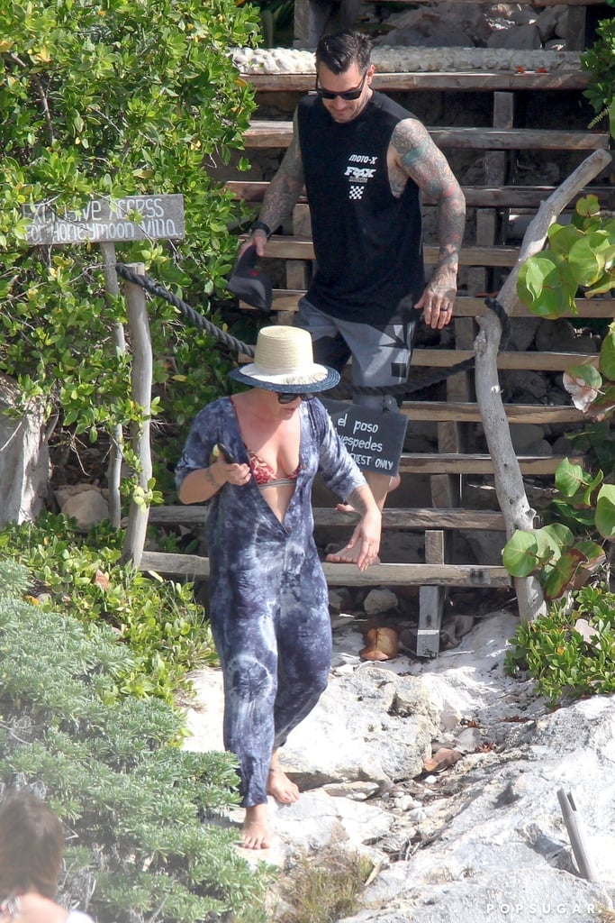 Pink and Carey Hart at the Beach in Mexico February 2019