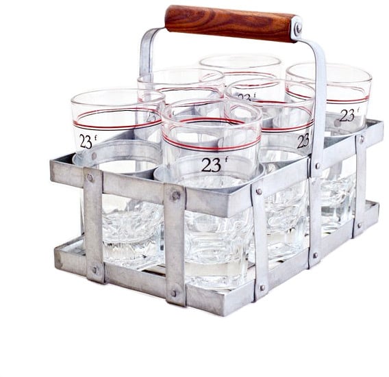 Dot & Bo Wine Glasses and Caddy Set ($105)