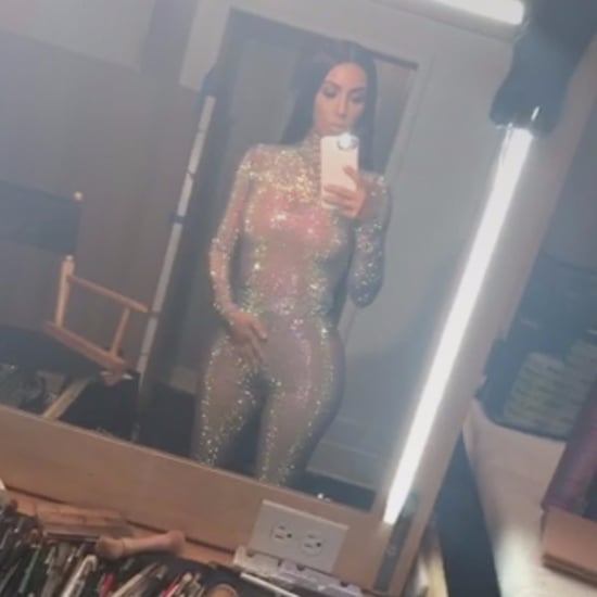 Kim Kardashian Glitter Gucci Bodysuit