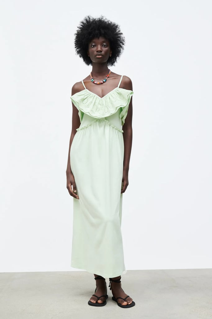 For Volume: Zara Mint Green Long Dress