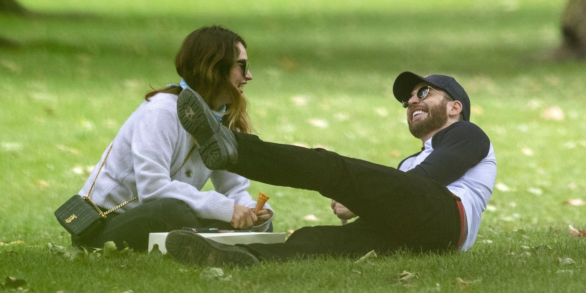 See Photos From Chris Evans and Lily James's Ice Cream Date POPSUGAR
