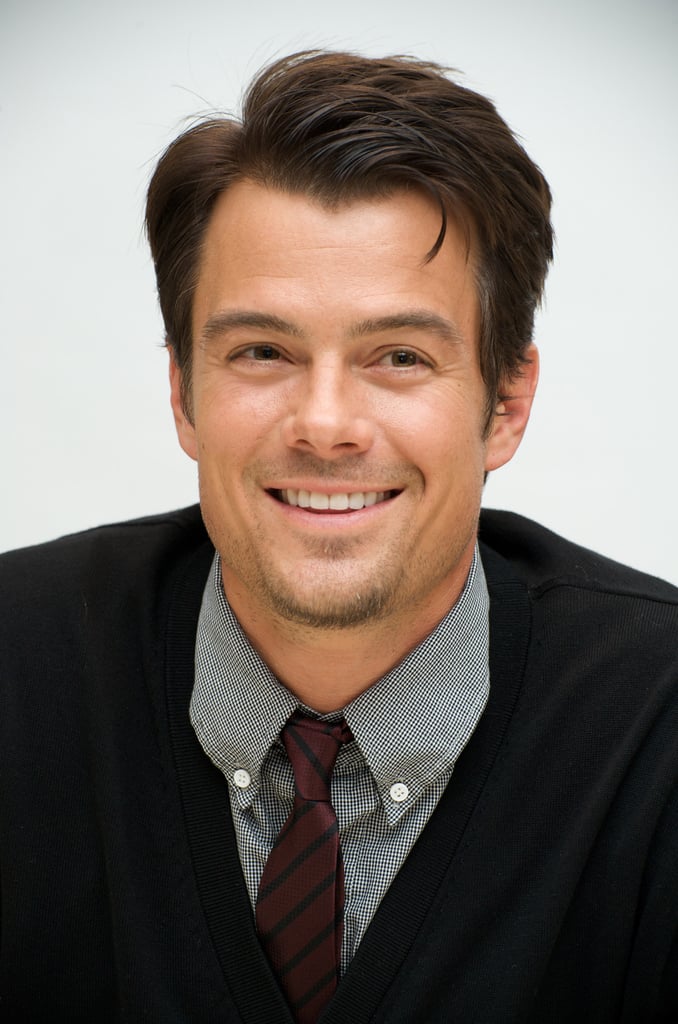 Josh gave a sweet grin at the When in Rome press conference in January 2010.