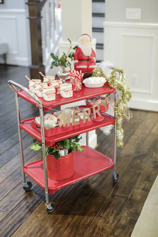 Holiday Bar Cart