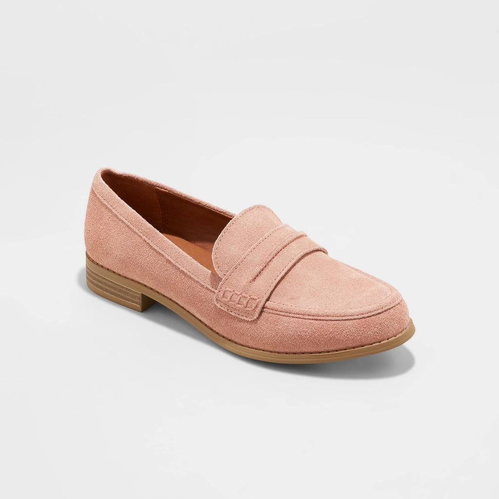 Universal Thread Women's Aanmae Suede Closed Back Loafers