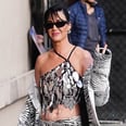 Katy Perry Styles Her Low-Rise Miniskirt With a Chain-Embellished Crop Top
