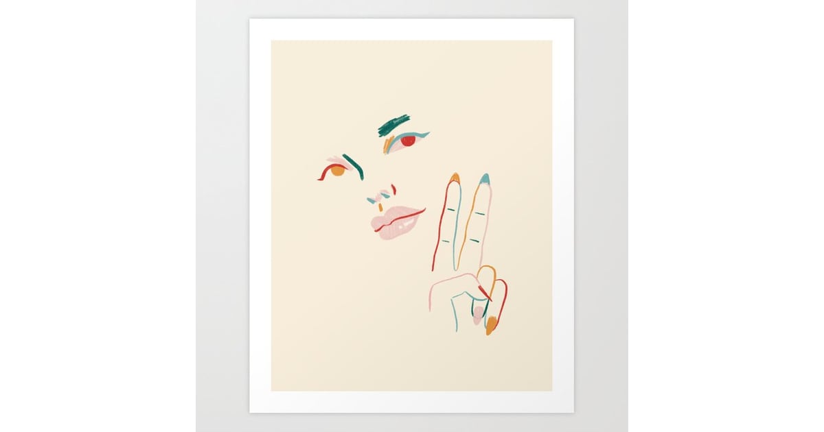 Society 6 Peace Art Print by sbllrn Best Cyber Monday Sales and Deals Under 50 2020