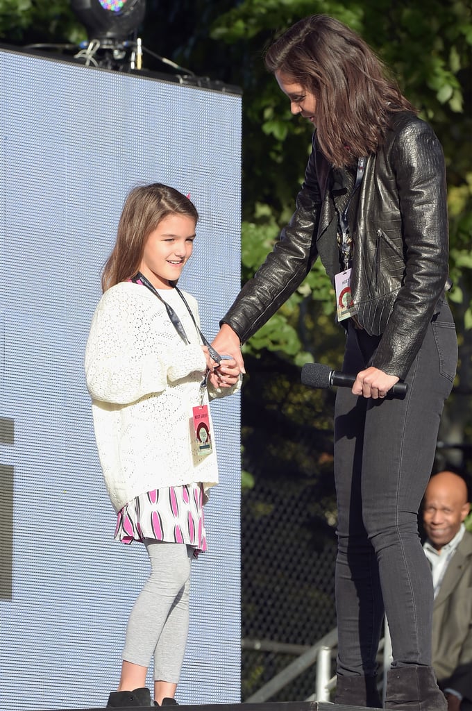 The 2015 Global Citizen Festival in Central Park in NYC had a guest appearance from Suri and Katie.