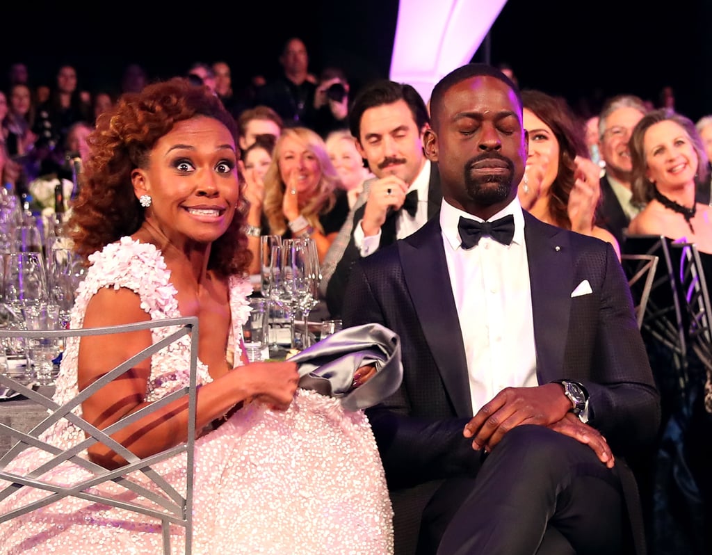 Sterling K. Brown and Ryan Michelle Bathe at 2018 SAG Awards