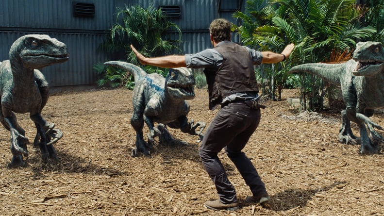 Owen and His Raptors From "Jurassic World"