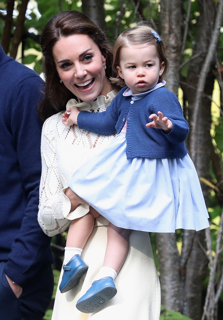 Pictures of Princess Charlotte Waving